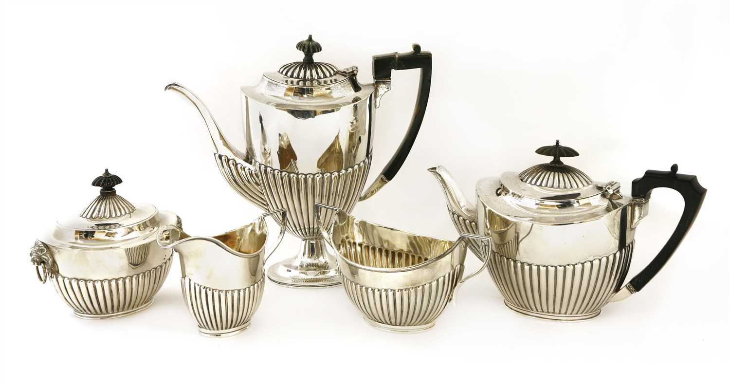 Lot 28 - An Elkington & Co. silver three-piece tea service