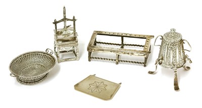 Lot 42 - A group of Dutch silver miniatures
