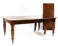 Lot 534 - A Victorian mahogany wind-out dining table