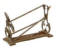 Lot 528 - A Victorian cast iron stick stand