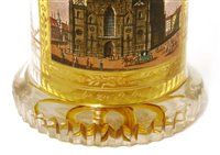Lot 155 - A Vienna transparent enamelled glass beaker or Ranftbecher