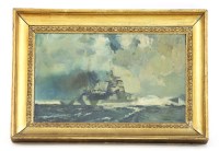 Lot 491 - Theodore Charles Basil Hitchcock (1892-1953)
'HMS ANSON'
signed l.r.