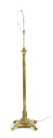 Lot 696A - A corinthian column gilt brass adjustable standard lamp