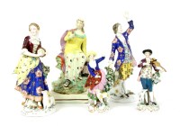 Lot 160 - A Staffordshire pearlware figure of a lady