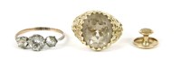 Lot 49 - A 9ct gold single stone smokey quartz ring