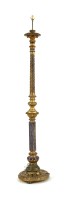 Lot 606 - A carved and gilt wood standard lamp