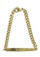 Lot 46 - A 9ct gold identity bracelet