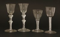 Lot 166A - Two George lll wine glasses