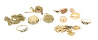 Lot 33 - A collection of gold jewellery