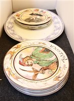 Lot 376 - A collection or Royal Doulton character plates