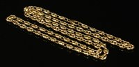 Lot 365 - An Italian gold hollow Gucci chain