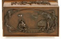 Lot 326 - A Chinese wooden sewing box