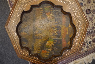 Lot 157 - A Mughal Persian lacquered papier mâché tray