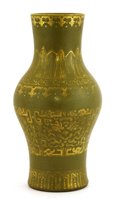 Lot 119 - A Chinese tea glazed vase