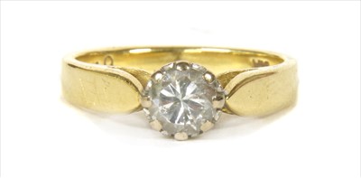 Lot 20 - An 18ct gold single stone diamond ring