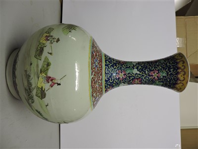 Lot 108 - A Chinese famille rose vase