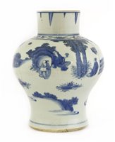 Lot 36 - A Chinese blue and white vase