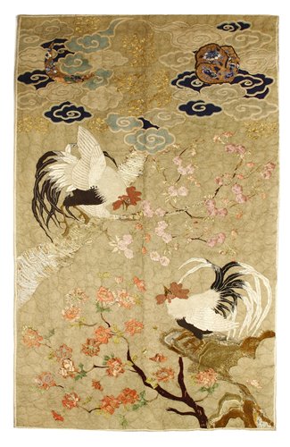 Lot 364 - A Japanese embroidery
