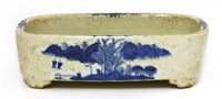 Lot 57 - A Chinese blue and white planter