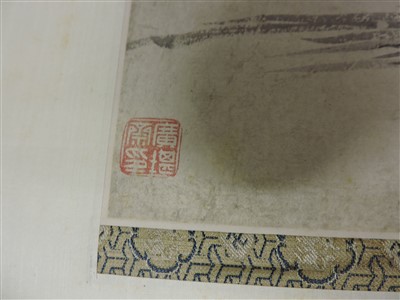 Lot 390 - A Chinese hanging scroll