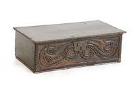 Lot 532 - An 18th Century and later oak box