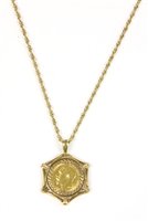 Lot 4 - Half sovereign pendant