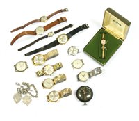 Lot 97 - A collection of gentlemen's wristwatches to include Roamer shock proof stainless steel watch