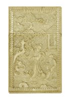 Lot 231 - A Chinese Canton ivory card case