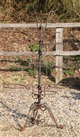 Lot 1115 - A wrought iron stand