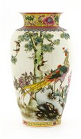 Lot 395 - A Chinese famille rose vase