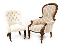 Lot 585 - A Victorian armchair