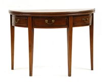 Lot 560 - A George III mahogany folding tea table
