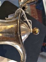 Lot 195 - A silver water jug