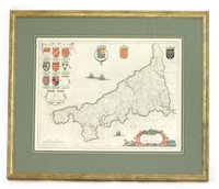 Lot 455 - Two maps of Cornwall