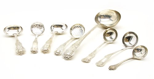 Lot 157 - A collection of various silver ladles