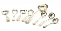 Lot 157 - A collection of various silver ladles