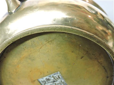 Lot 177 - A Chinese gilt bronze incense burner