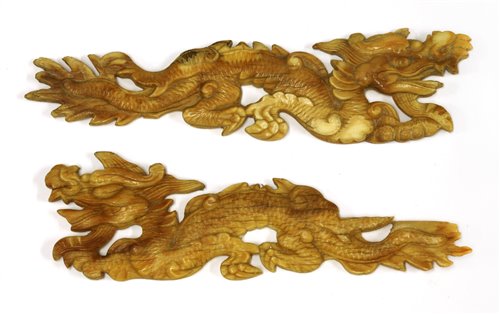 Lot 464 - A pair of Chinese ivory carvings
