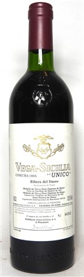 Lot 189 - Vega-Sicilia "Unico", 1985, one bottle