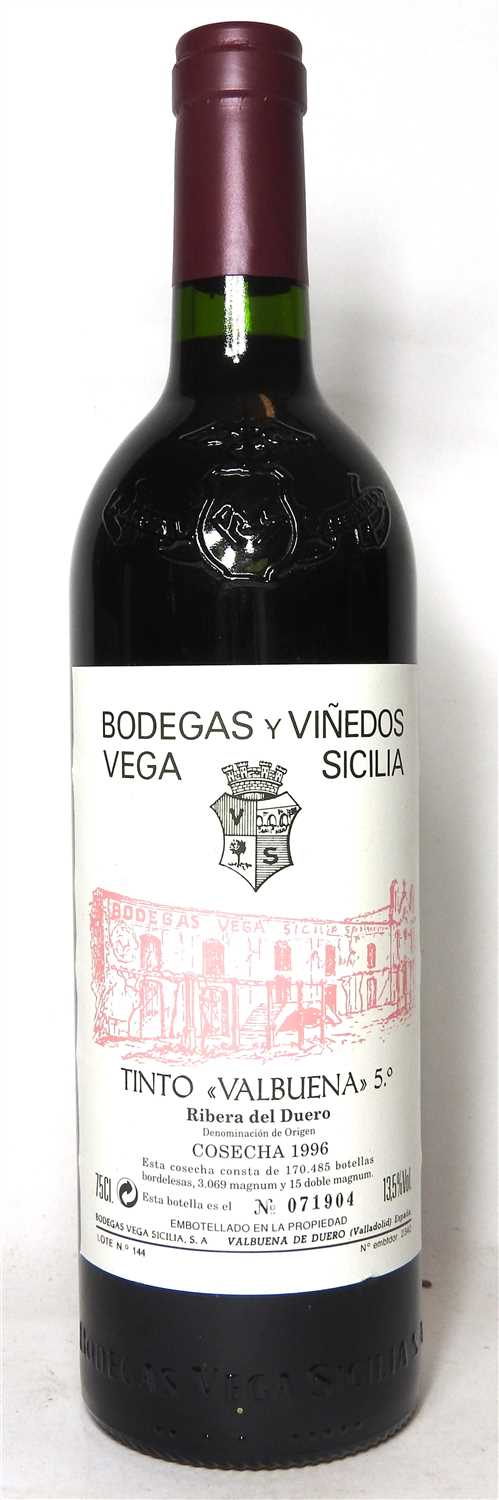 Lot 171 - Vega Sicilia, Valbuena 5, 1996, one bottle