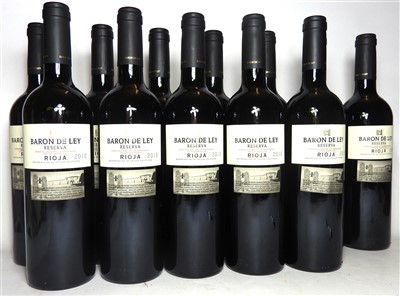 Lot 205 - Baron de Ley, Reserva, Rioja, 2010, twelve bottles and Dow's, Extra Dry White Port, six bottles