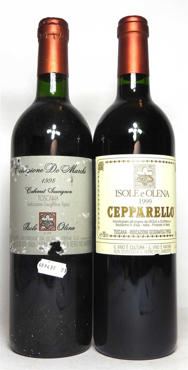 Lot 181 - Isole e Olena, Cepparello, 1999, and Isole e Olena, Collezione De Marchi, 1998, two bottles in total