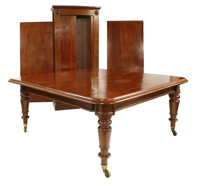 Lot 853 - A Victorian mahogany extending dining table