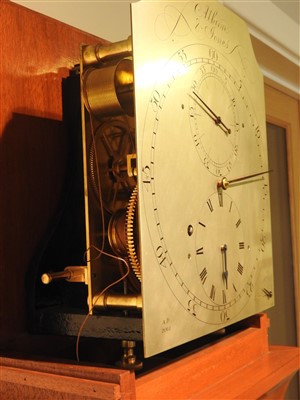 Lot 610 - A regulator longcase clock