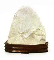 Lot 397 - A Chinese rock crystal carving