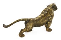 Lot 502 - An Asian bronze model of a tiger
