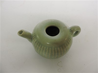 Lot 25 - A Chinese Longquan celadon teapot