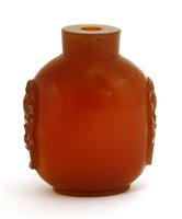 Lot 484 - A Chinese Peking glass snuff bottle