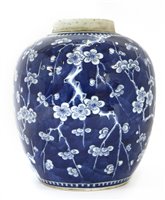 Lot 112 - A Chinese blue and white ginger jar
