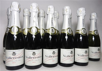 Lot 47 - Vollereaux Champagne, twelve half bottles (boxed)